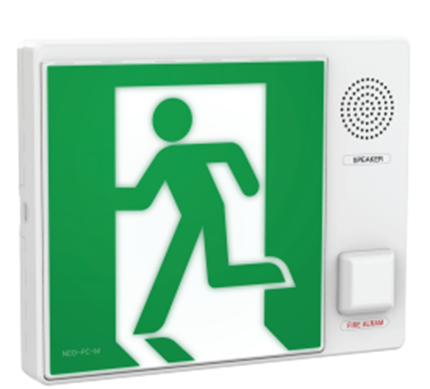 음성점멸형 유도등(벽직부 대형)